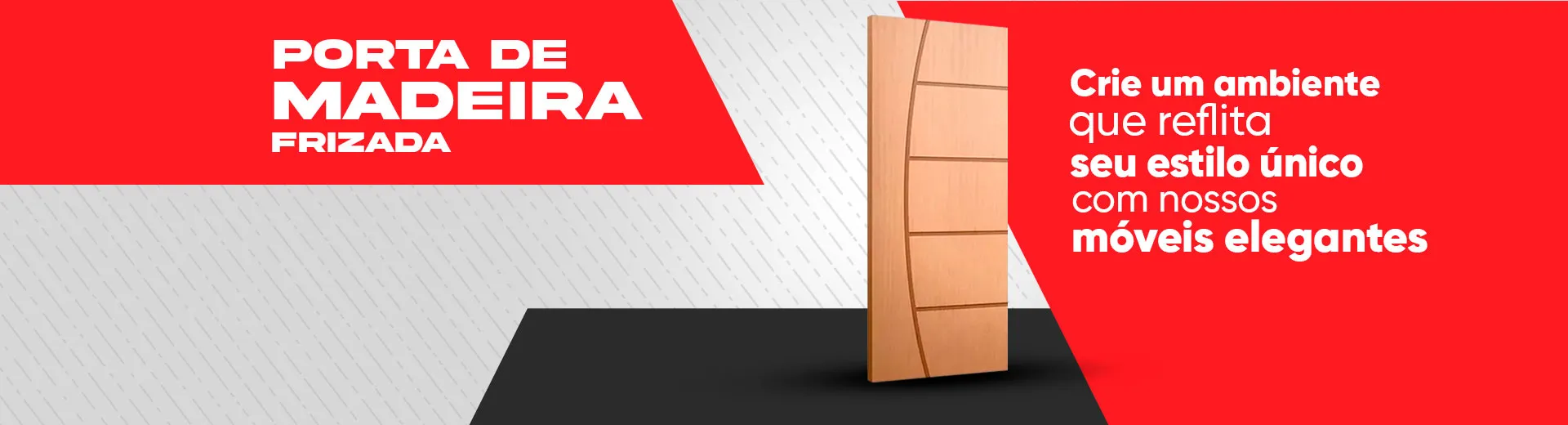 Porta de Madeira Frizada D