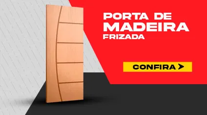 Porta de Madeira Frizada