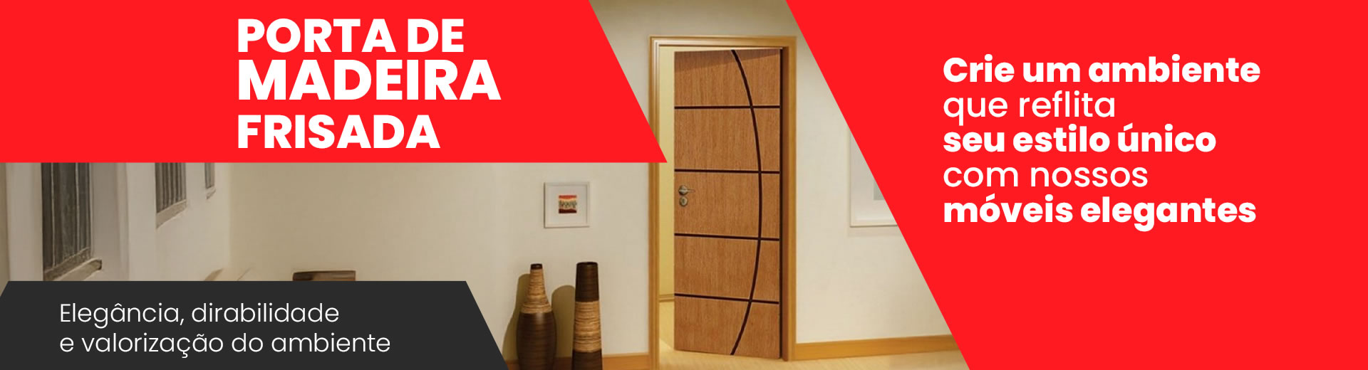 Porta de Madeira Frisada D