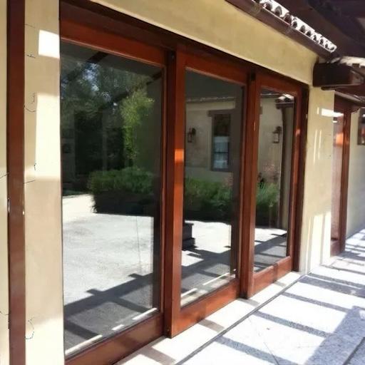 Porta Balcão de Madeira Eucalipto York 3 Folha