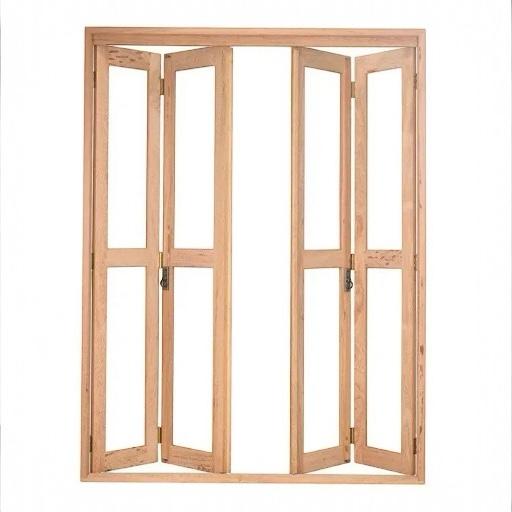 Porta Balcão Madeira Eucalipto Pantográfica