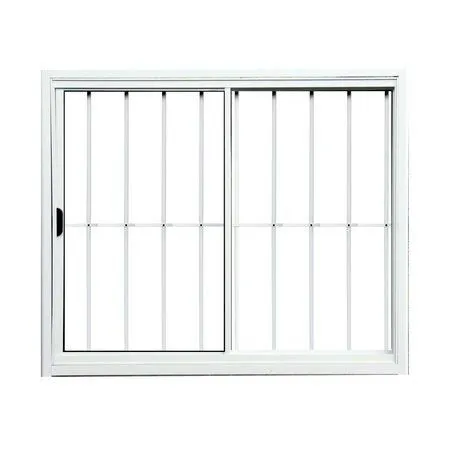 Vitrô 2Folhas De Alumínio Branco Com Grade 2 Linha20