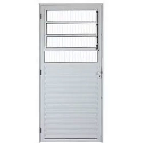 Porta Basculante De Alumínio Branco Vidro Boreal