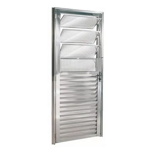 Porta Basculante De Alumínio Brilhante emborrachada