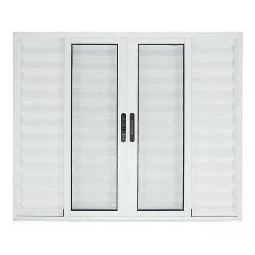 Veneziana De Aluminio Branco Sem Grade L-25 Suprema 6 Folhas