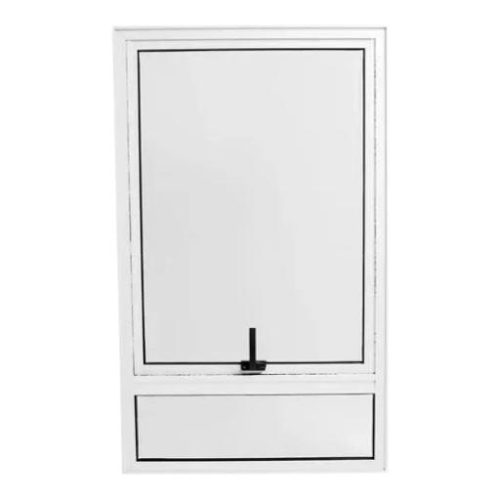 Vitro Max-Ar De Aluminio Branco C/ Bandeira S/ Grade