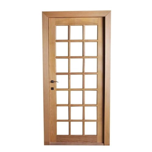 Porta de Madeira Maciça Eucalipto Berlim com Batente e Fechadura