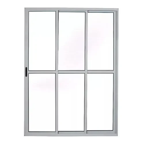 Porta Balcão De Alumínio Sacada 3 Folhas Linha 25