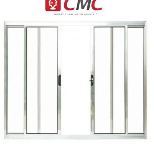 Vitrô 4 Folhas De Alumínio Brilhante Sem Grade Linha 20